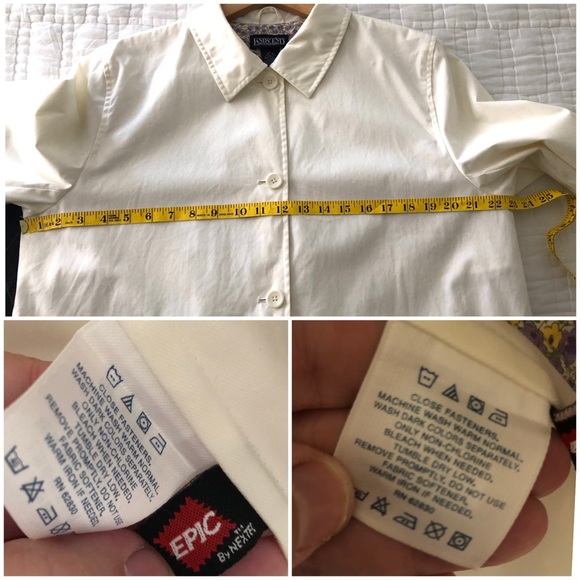Land’s End NWOT ivory rain coat - Picture 15 of 16